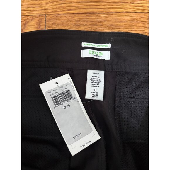 Izod XFG Womens Golf Pants Size 10 Black Stretch Microfiber UPF 50 NWT $72 - Picture 9 of 14